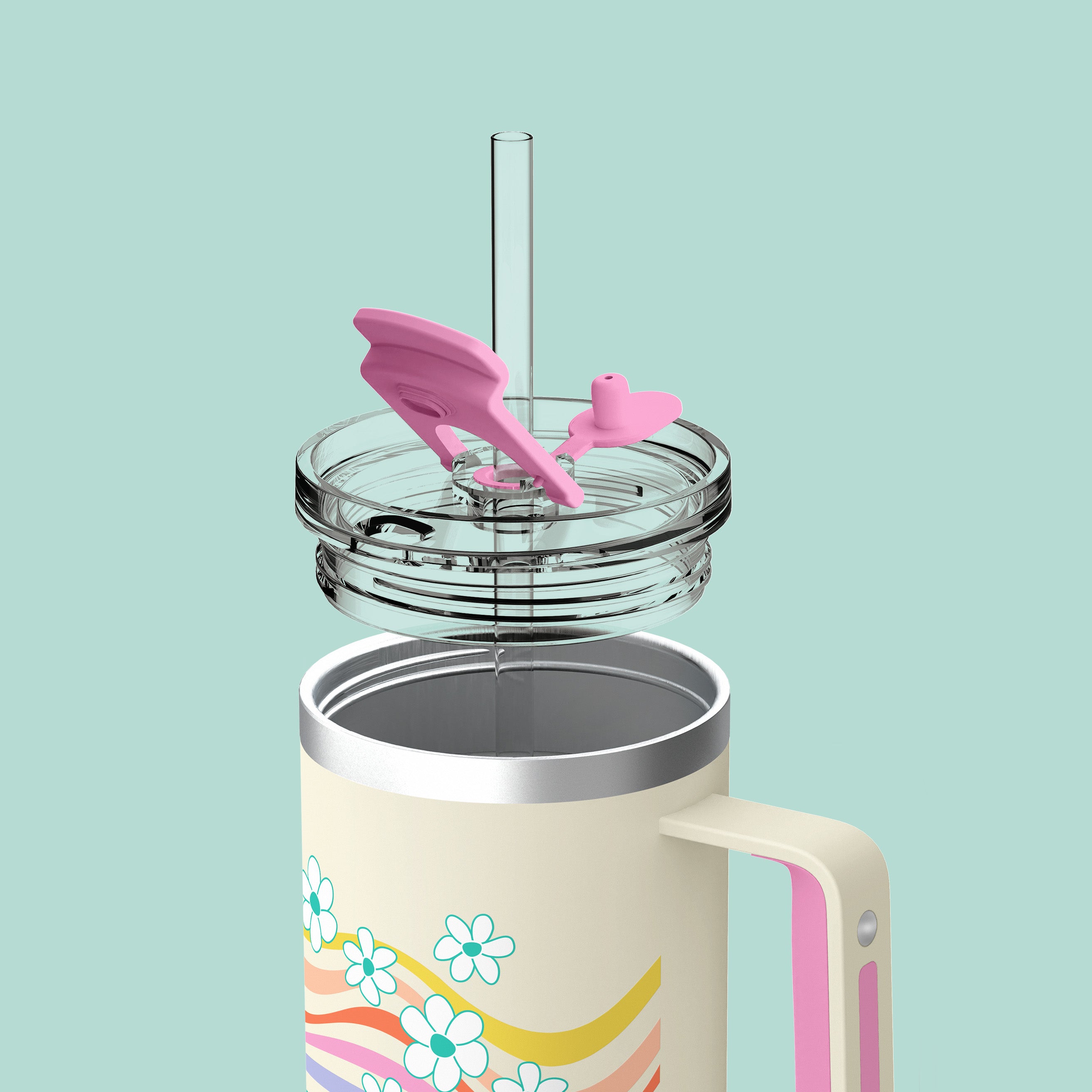 Wavy Daisies 40 oz Tumbler