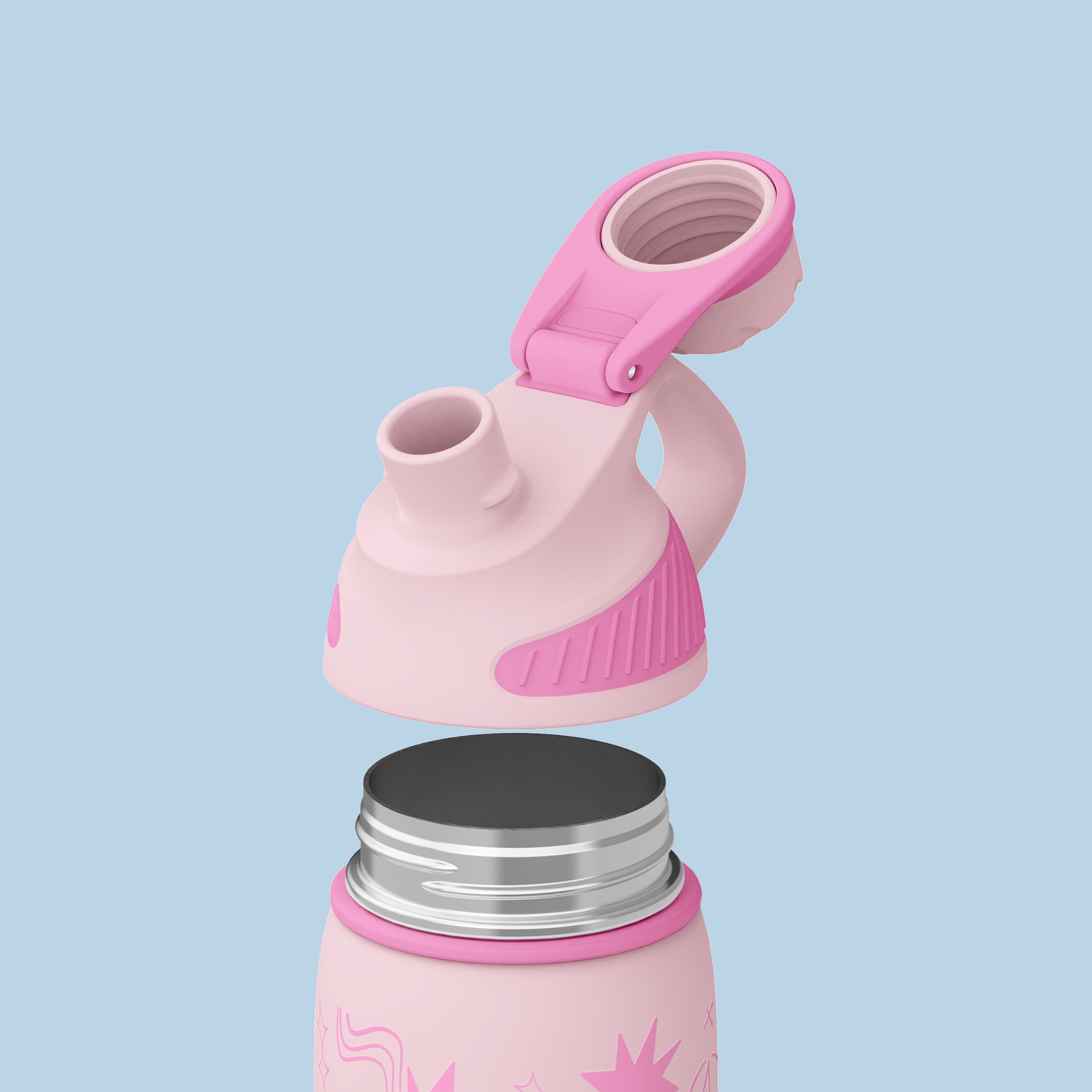 Sunburst Wiggle 20 oz Water Bottle