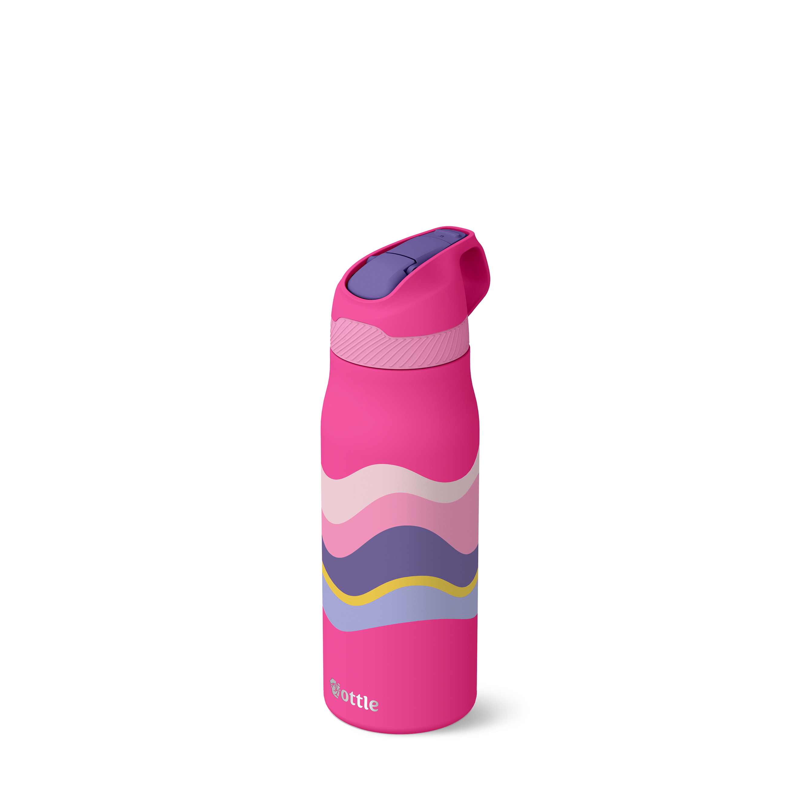 24 oz water bottle in Classic Wave Pink finish