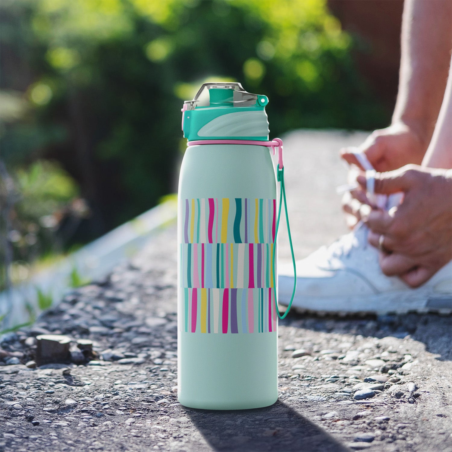 Candy Stripes 34 oz Water Bottle