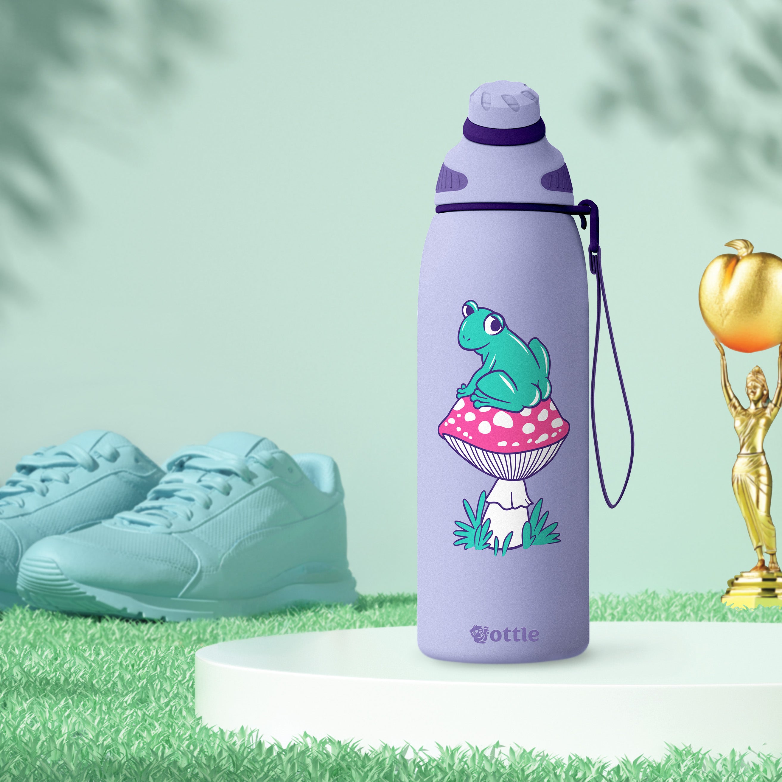 Cheeky Frog 34 oz Water Bottle