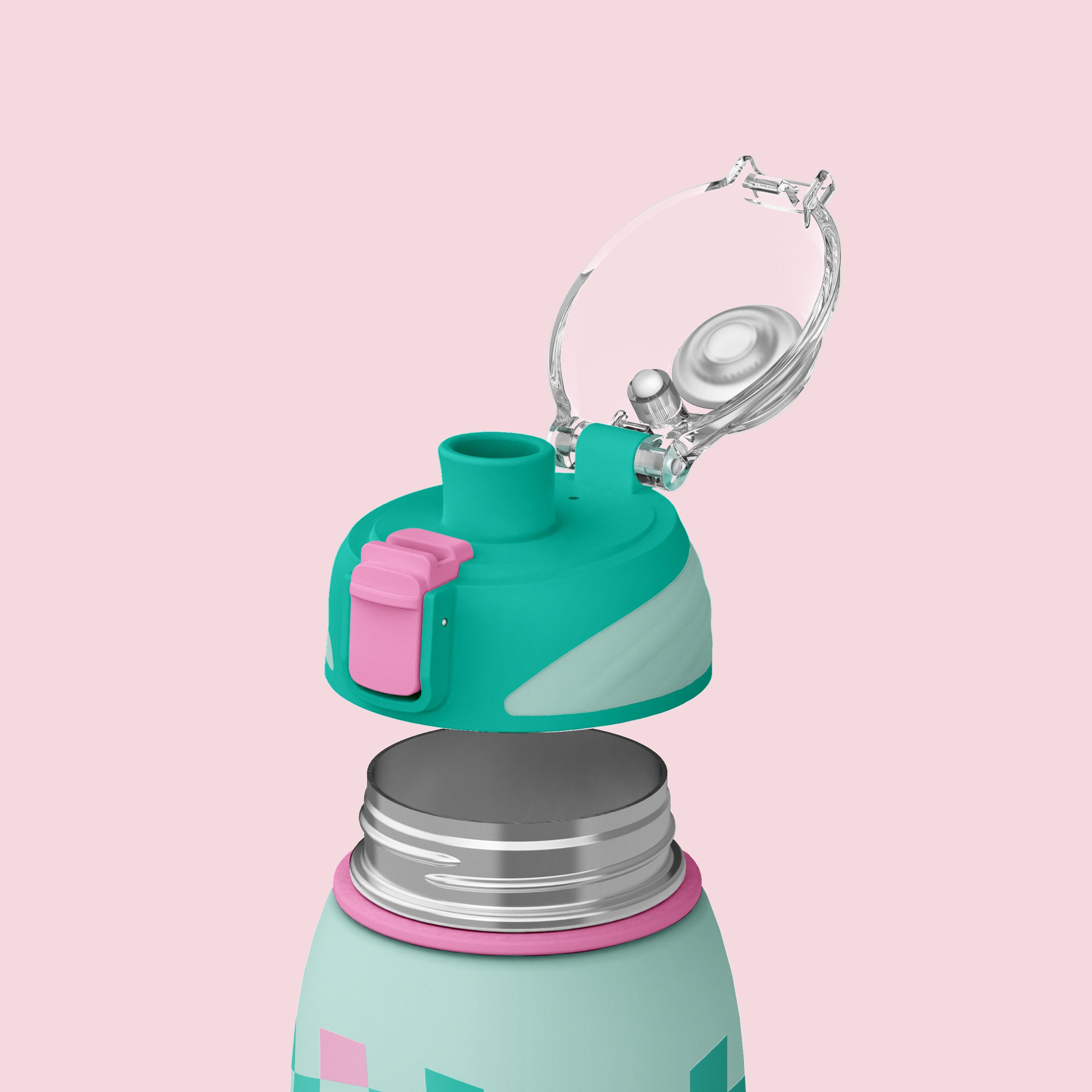 Wonky Checkerboard 34 oz Water Bottle