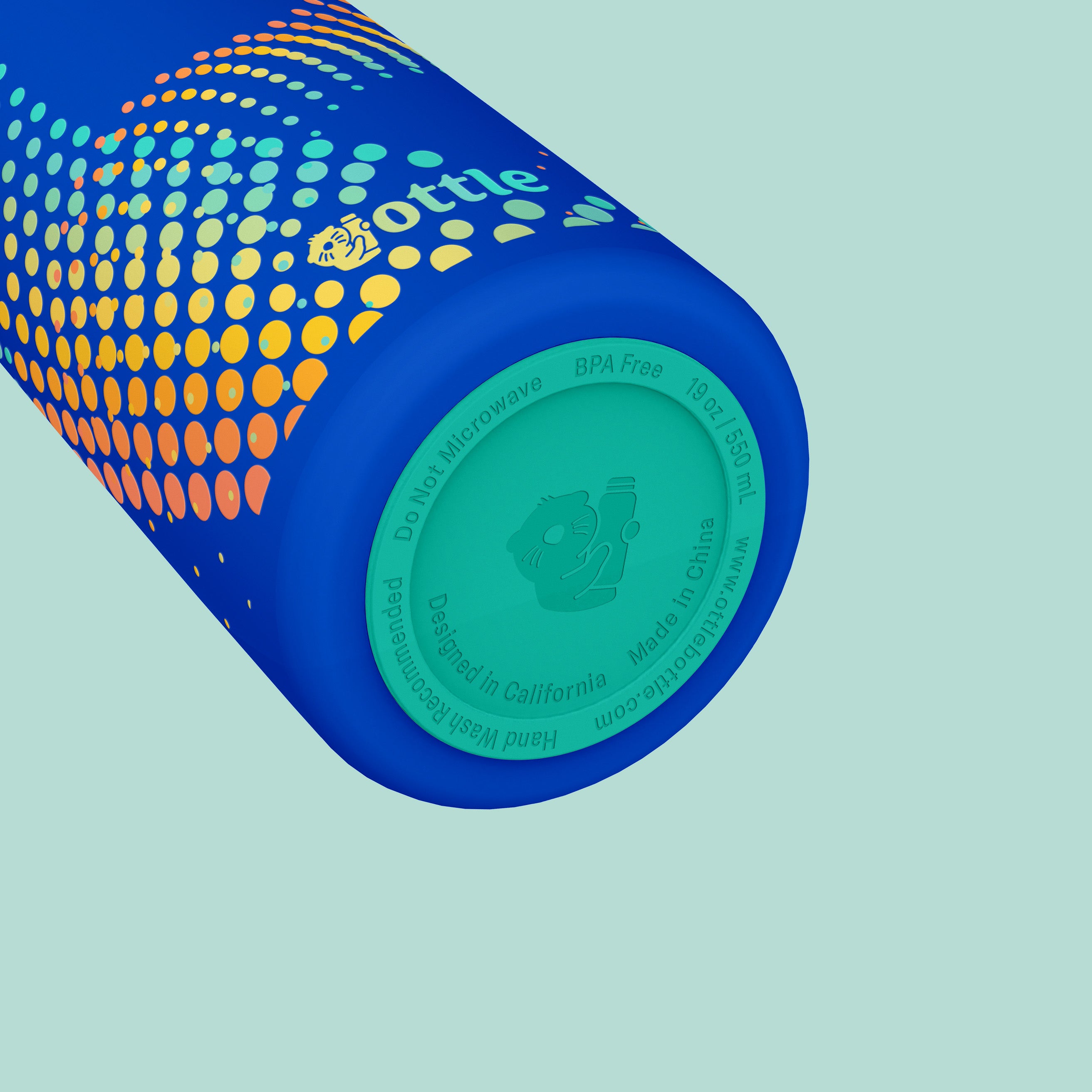 Halftone Vortex 19 oz Water Bottle