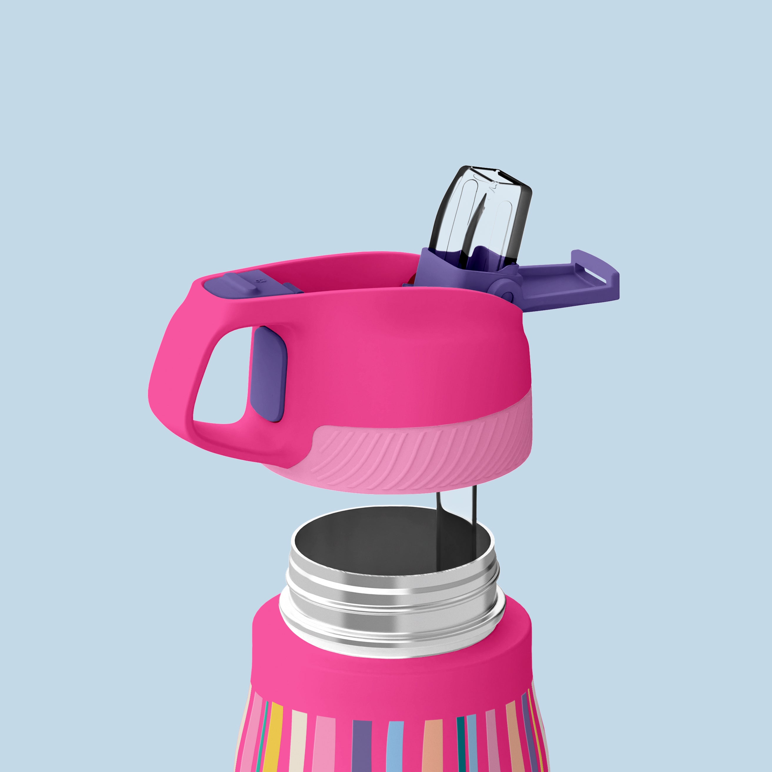Candy Stripes Allover 24 oz Water Bottle