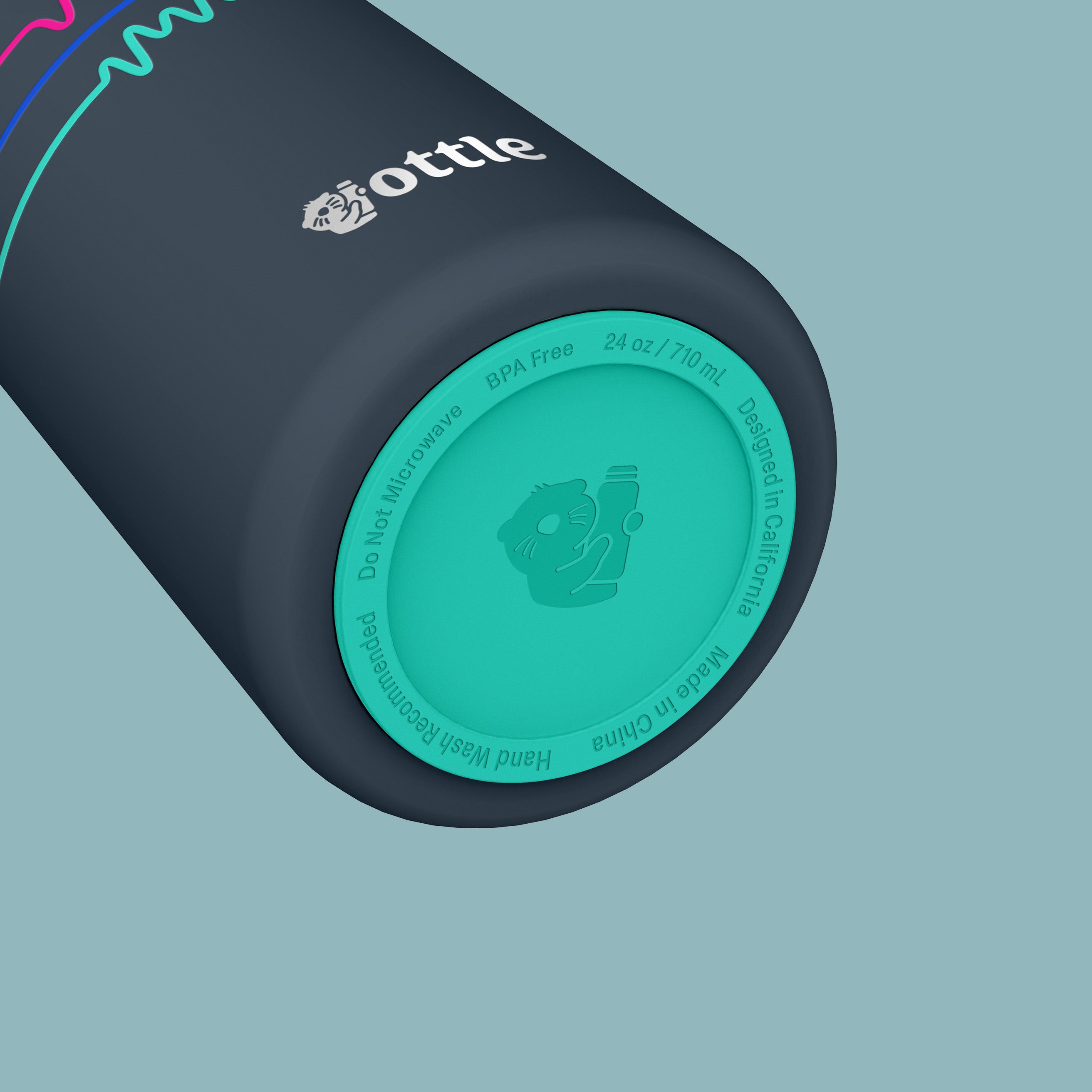 Electro Beats 24 oz Water Bottle